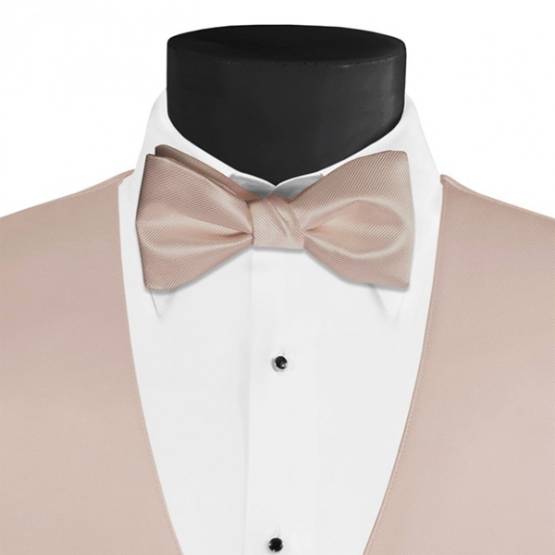 Men's Larr Brio Modern Solid Bow Tie - Biscotti