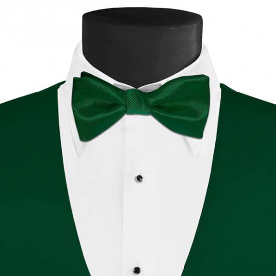 Men's Larr Brio Modern Solid Bow Tie - Emerald
