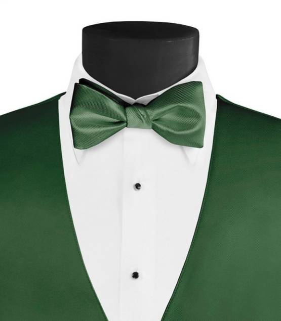 Men's Larr Brio Modern Solid Bow Tie - Hunter