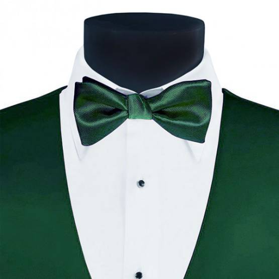 Men's Larr Brio Modern Solid Bow Tie - Jade