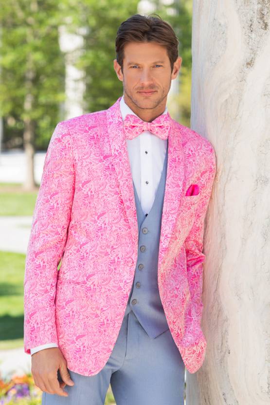 Hot Pink Aries Tuxedo Jacket – Ultra Slim Fit / Modern Fit