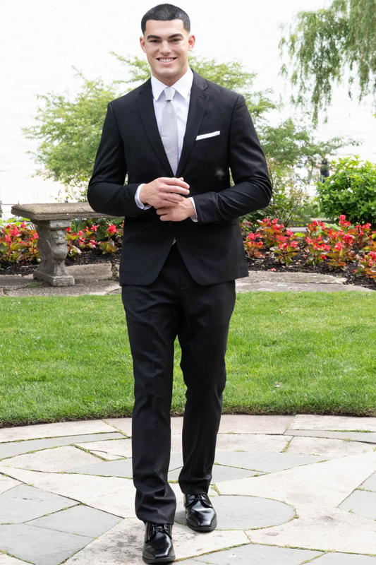 Couture 1910 Men’s Power Stretch Suit - Black - Image 3