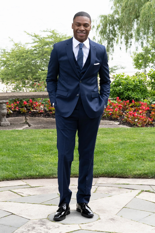 Couture 1910 Men’s Power Stretch Suit - Navy - Image 3