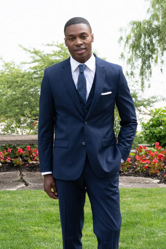 Couture 1910 Men’s Power Stretch Suit - Navy - Image 2