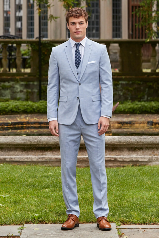 Couture 1910 Men’s Power Stretch Suit - Oxford Blue - Image 2