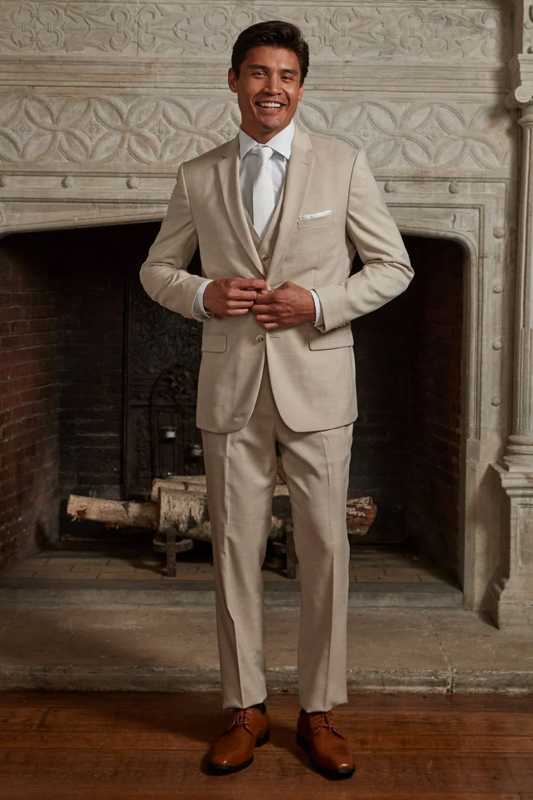 Couture 1910 Men’s Power Stretch Suit - Tan - Image 2