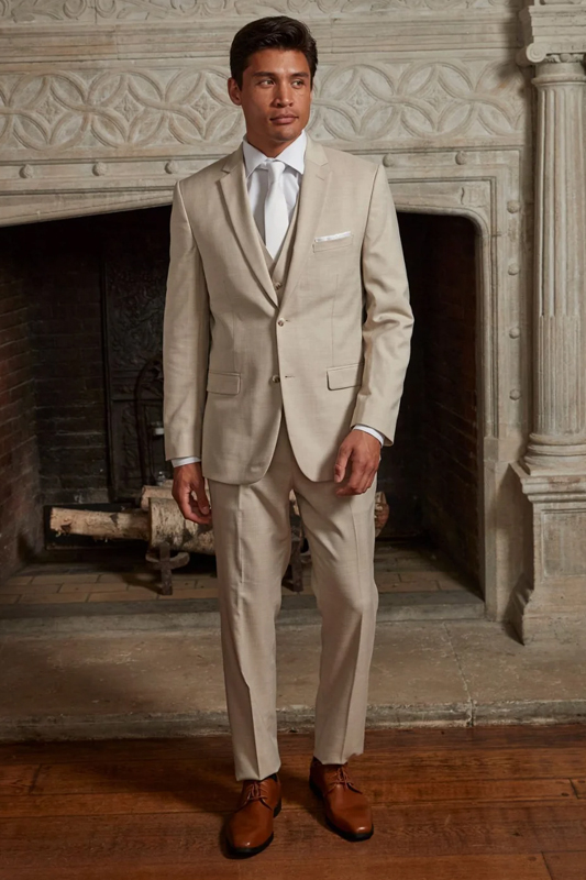 Couture 1910 Men’s Power Stretch Suit - Tan - Image 3
