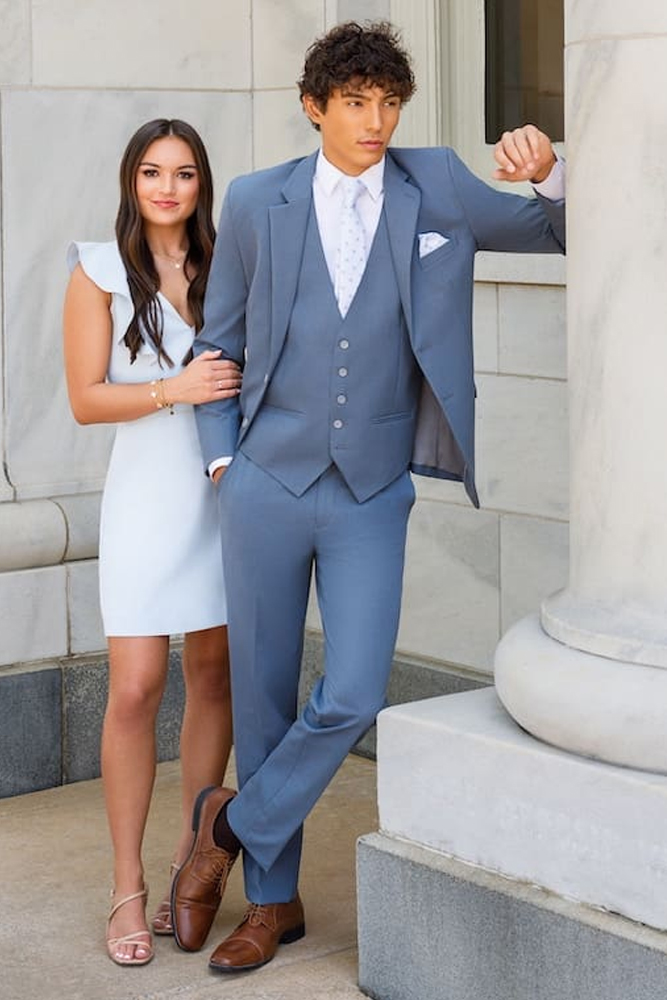 Larr Brio Slate Blue Metro Suit - Image 2