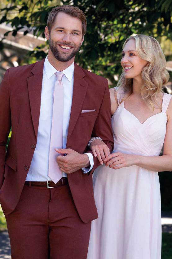 Larr Brio Burgundy Metro Suit